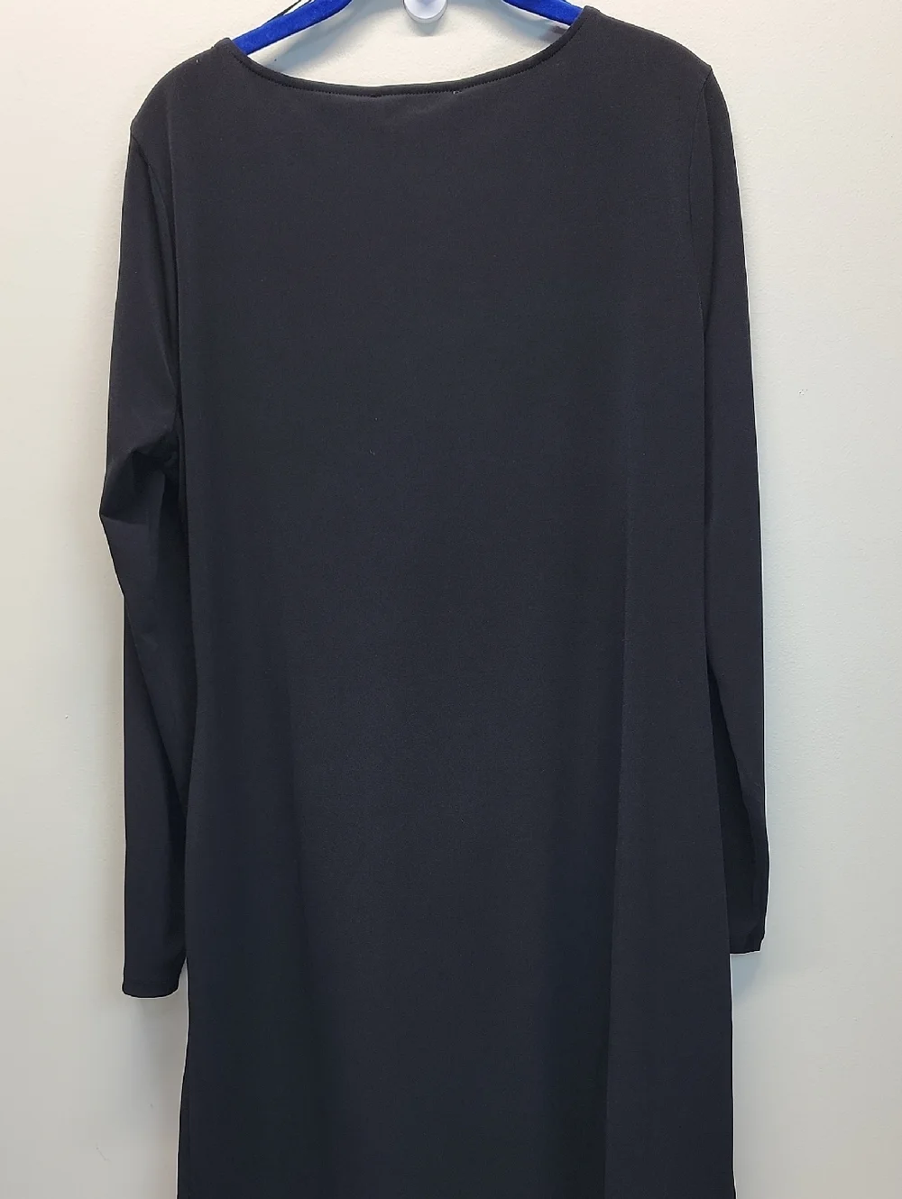 Michael Kors Black Cowl-Neck Mini Dress with Shoulder Buttons Sz XL
